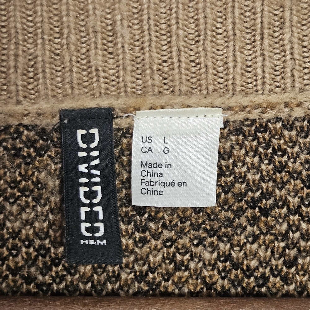 Divided H&M Leopard Print Cardigan Size Large - Picture 6 of 13